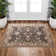 Fillender Washable Soft Vintage Rug Fashion Floral Rug For Living Room Dorm Decor
