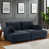 100 % polyester bleu est en rupture de stock