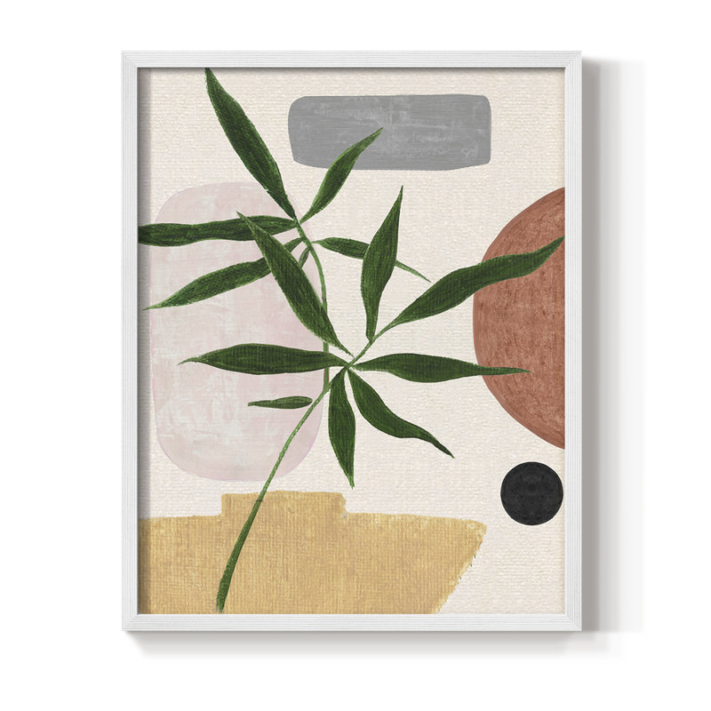 Contemporary Nature II Framed Print - Solid Wood, 15" H x 12" W