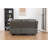 Ilyia Two Tone Vegan Leather Livingroom Reclining Loveseat-1657989929