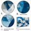 Ensemble de décorations murales géométriques blanches et bleu clair-1396666449-1396666455