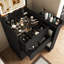 Bureau de meuble-lavabo à miroir 3 en 1 avec DEL réglable et plateau latéral-847210904