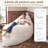  4 In 1 Bean Bag Chair, Giant Memory Foam Filling Bean Bag Sofa, Adult Bean Bag Chair, Machine Washable Faux Fur Cover, Bean Bag For Adult-758268799