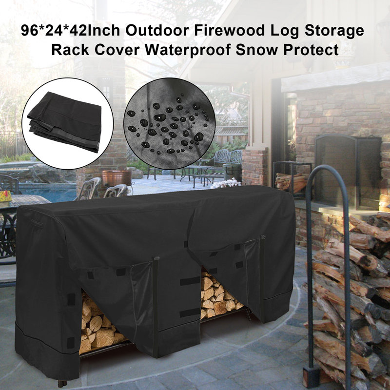 Syrma 24'' W x 96'' D Log Store Cover