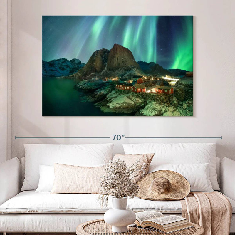 Alvord Hamnoy Aurora Lights, H 34 po x l 51 po