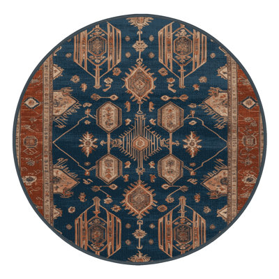 Machine Washable Art Deco Brown Area Rug