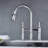 Bridge Kitchen Faucet With Pull-Down Sprayhead In Spot-118350839