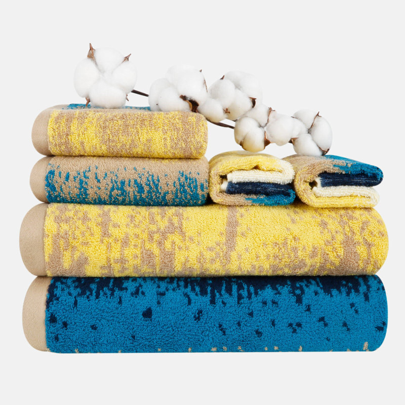 100% Organic Cotton Bath Towel Set: 550 GSM Super Absorbent & Quick-Dry, Bath, Hand & Washcloth Towels (28x55"/16x28"/13x13") with Hanging Loop - Vacuum Packed for Bathroom, Spa, Hotel & Gym, OEKO-TEX Certified, Beach