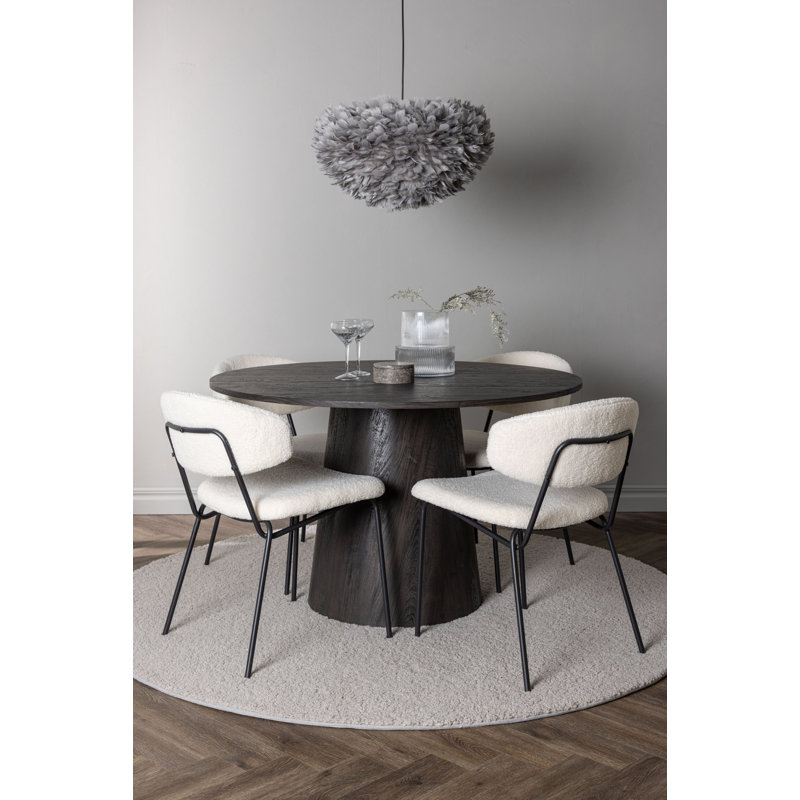 Boudreaux 4 - Person Dining Set, Black