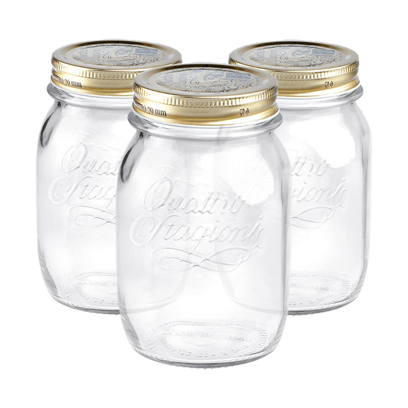 Quattro Stagioni Glass Storage Jars - 500ml