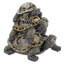 Statue tortues empilées trois est une foule