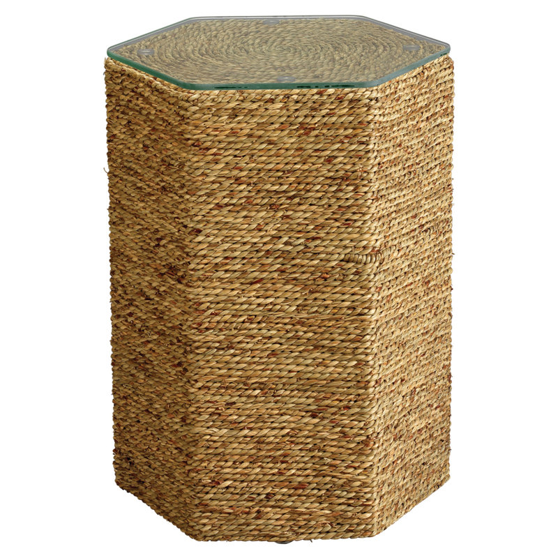 Peninsula Glass Top End Table