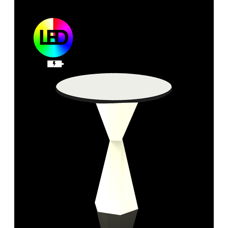 Vertex Plastic Dining Table, 27.25"