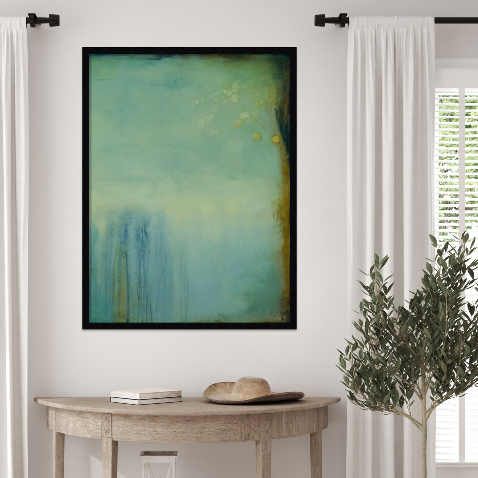 Whispering Souls II Print by Erin Ashley, 33" H x 25" W, Black