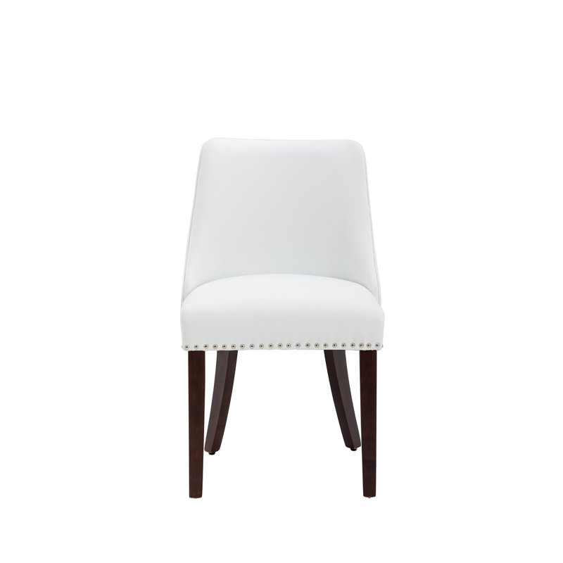 Faraja Solid Back Side Chair, White