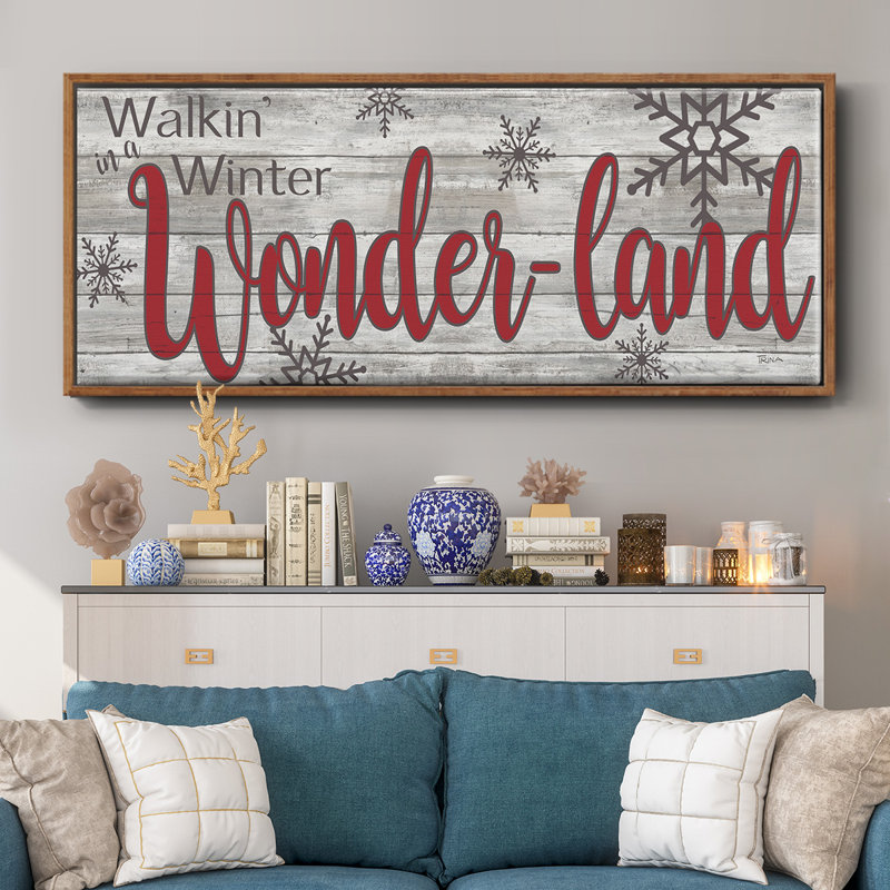 Winter Wonderland - toile encadrée, H 8 po x l 20 po