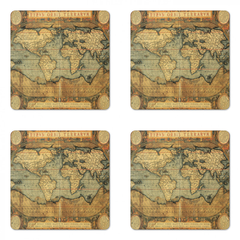 Square 4 Piece Coaster Set