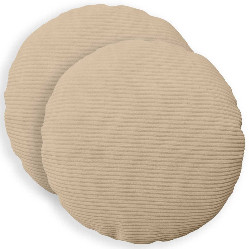 Anthracite Cushion Cover, Round 60cm, Navy Blue