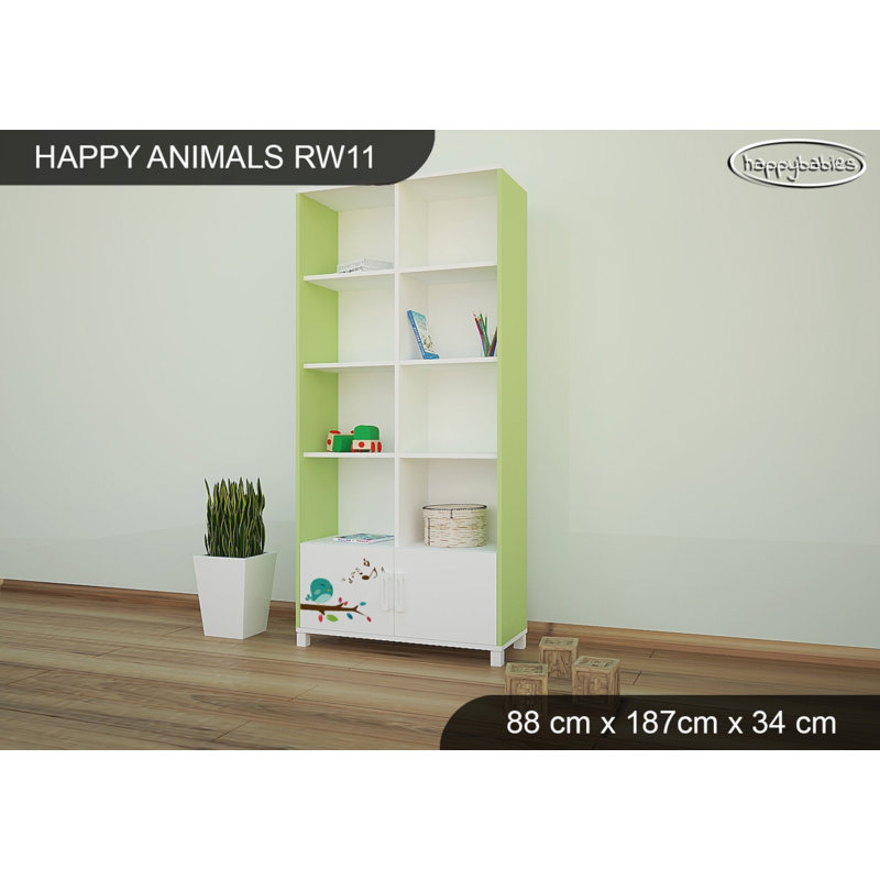 187cm H X 88cm W Animals Kids Cube, Green