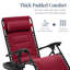 Très grand fauteuil rembourré pliant d'extérieur avec plateau latéral - Bourgogne-1150604933