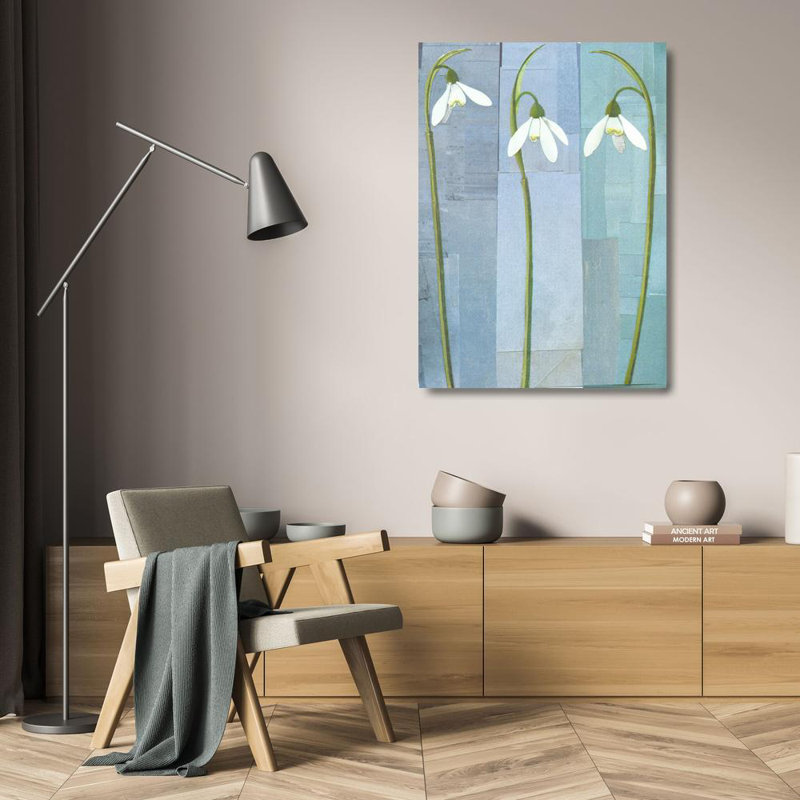 Three Snowdrops, 24" H x 17" W