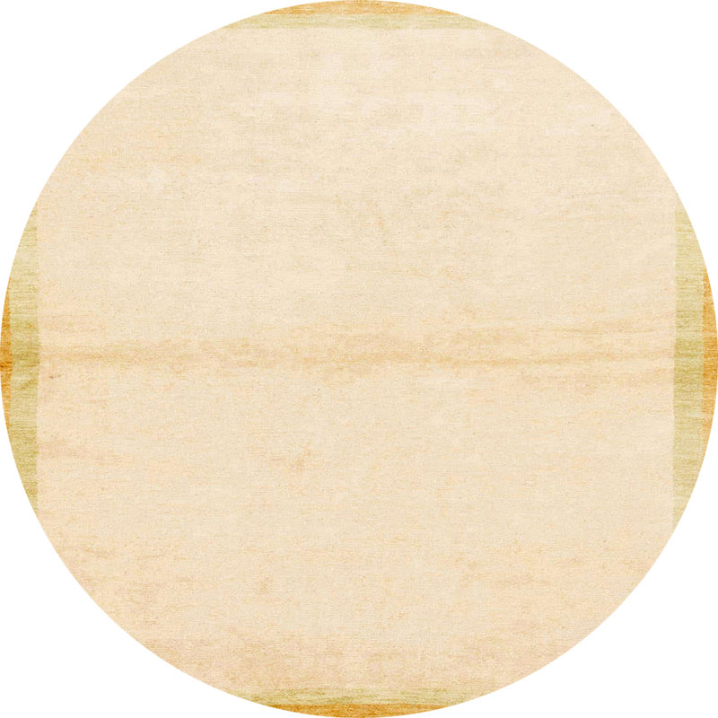 Tapis multicolore à motif abstrait Dejahn, Rond 3 pi
