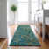 Premium Machine Washable Cerrito AMF533 Teal Rug