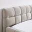 Lit grand format beige sans sommier tapissier avec structure en chenille et structure robuste, tête de lit, construction sécuritaire, printemps-1376779617