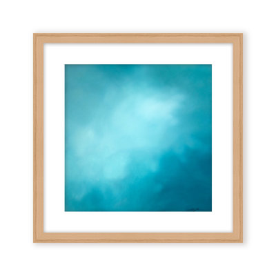 Coastal Retreat Underwater Clouds XII by  - Floater Frame Print on Canvas