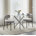 2 Grey Round Wool Chairs