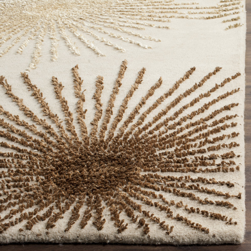 Tapis en laine et viscose touffeté à la main Amier Soho, Rectangle 2 pi 6 po x 4 pi