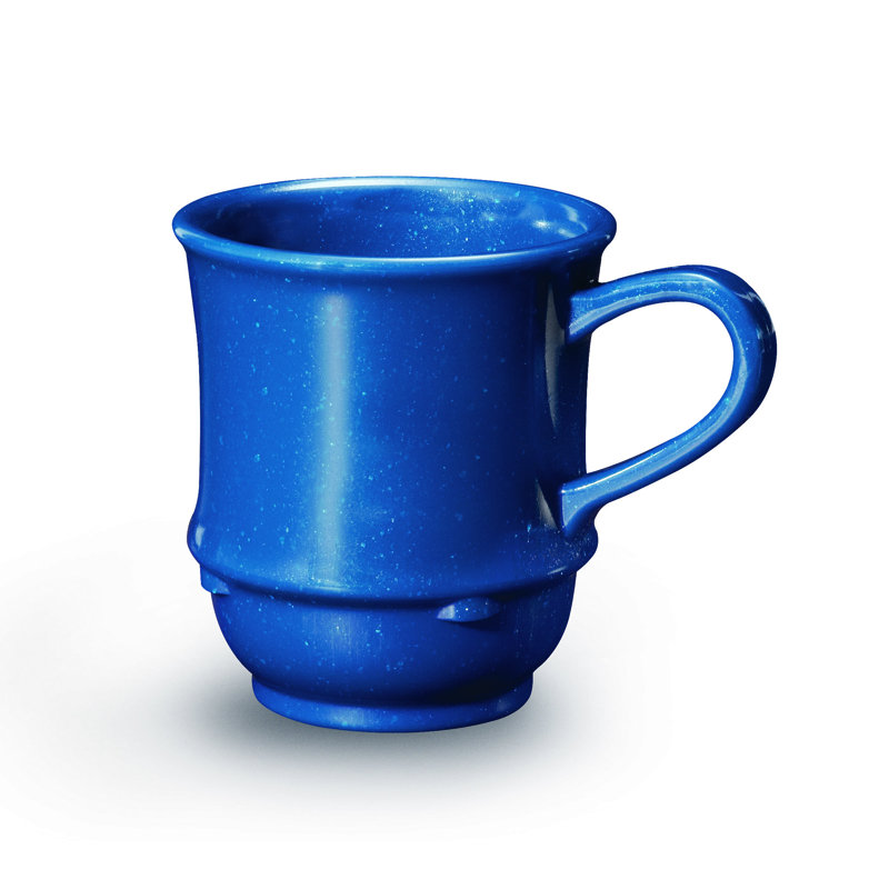 Grande tasse à café en plastique empilable GET, 8 onces (ensemble de 12), Bleu