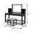 60.4" W Glam Vanity Set, Gray-84933356