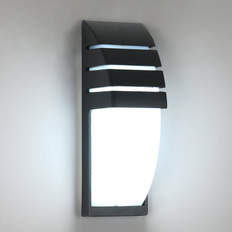Daisja 7.5cm H Integrated LED Outdoor Sconce with Dusk to Dawn