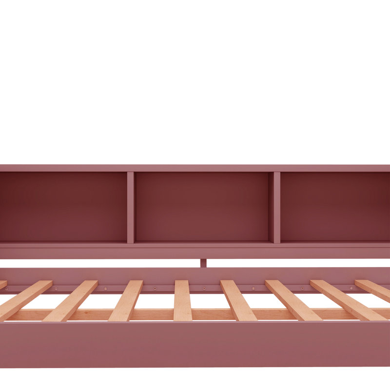 Full Daybed With Trundle, Pink
