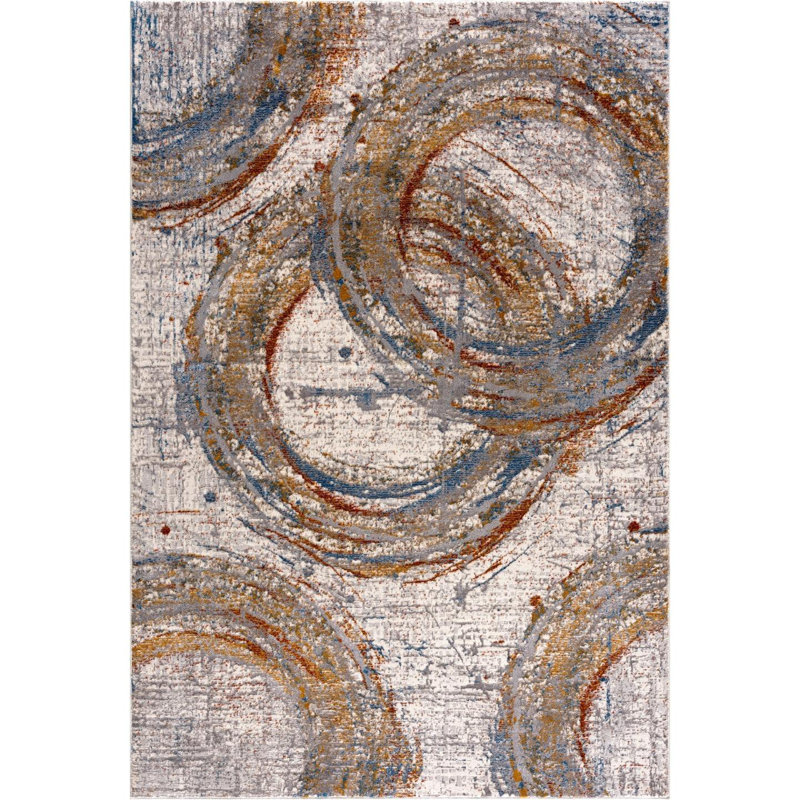 Abstract Indoor Rug, Rectangle 7'6" x 10'1"