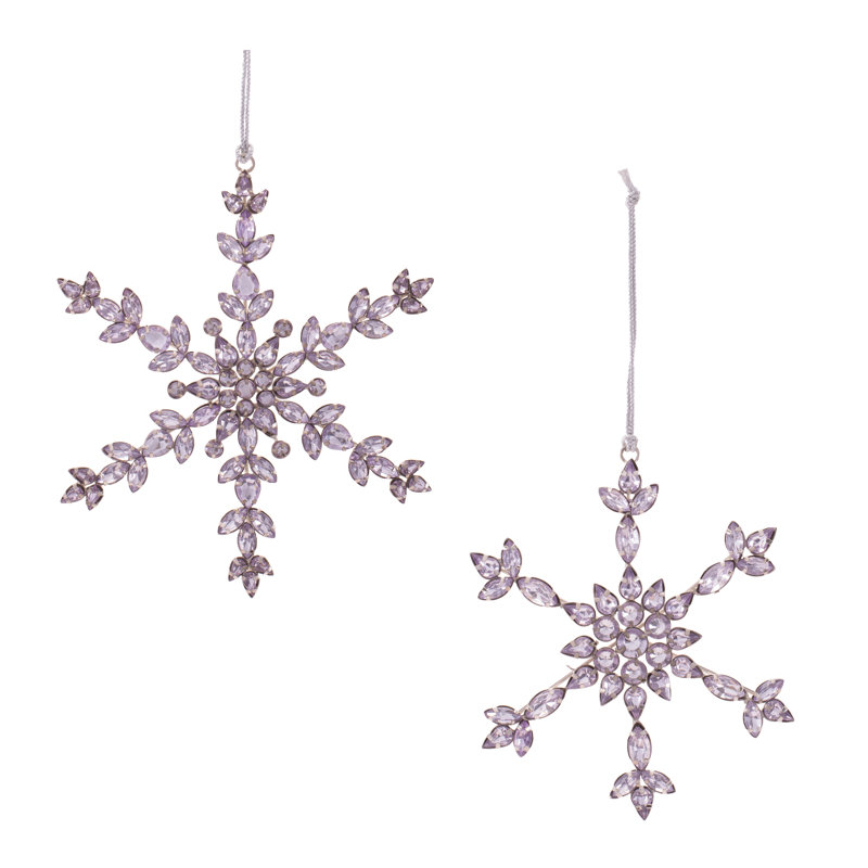 Ornements en forme de flocon de neige (ensemble de 6)
