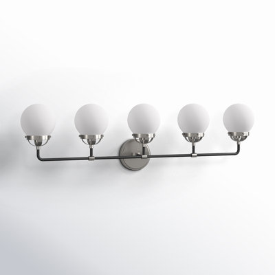 Newport 5 Light Frosted Vanity Light