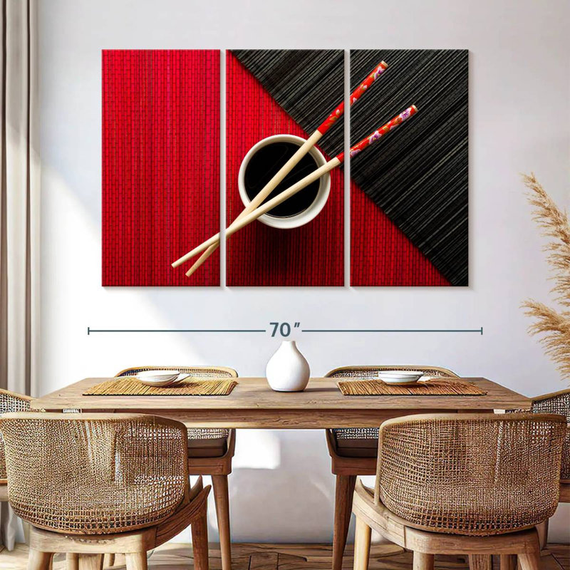 Yarlin Asian Tableware, 48" H x 74" W