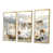 Toile avec cadre flottant or