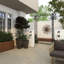 Black Metal Indoor Outdoor Indoor Outdoor Garden Arbour with Lattice Work Sides, 48" x 16" x 87"-62620624