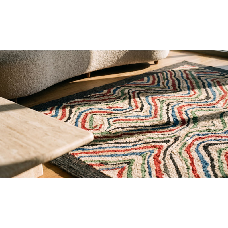 Tapis crocheté de style pièce