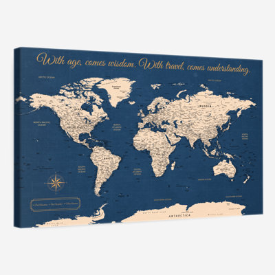 Travel Wisdom II Push Pin World Amrico