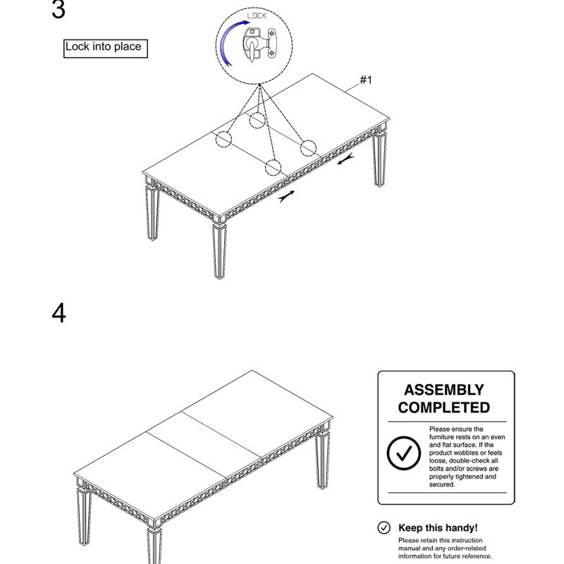 Table de salle à manger avec miroir à feuilles