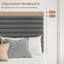 Modern Velvet Upholstered Bed Frame With Adjustable Headboard, Full Size, Queen Size, King Size, No Box Spring Needed-96445851-96445846