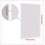 Miroir de salle de bain rectangulaire moderne surdimensionné de 48 po x 32 po avec cadre blanc, idéal pour rehausser l'espace et le style dans n'importe quelle pièce