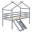 Lit mezzanine ludique avec glissade et échelle-448370904