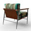 Fauteuil contemporain Impermanence Japanese Vintage Art VIII - Revêtement en velours beige-33903925