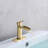 Waterfall Single Handle Bathroom Sink Faucets With Pop Up Drain-102462358
