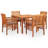 Square 4 - Person Dining Set with Cushions-545941527-545941528